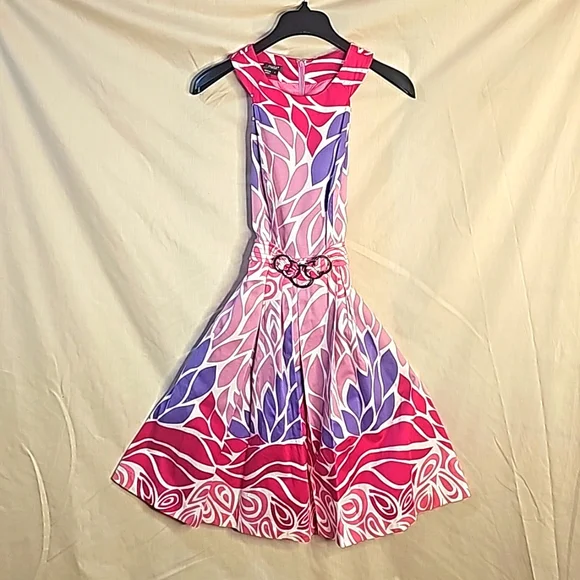 Muse women Floral dress, Size 4, Color: Pink, purple, white, lavender - Picture 2 of 9